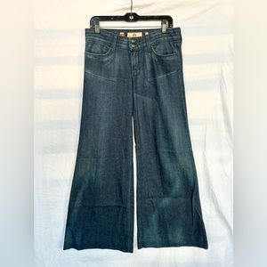 Juicy Couture Vintage Huge Bell Bottom Flare Jeans - Dark Wash - Low Rise